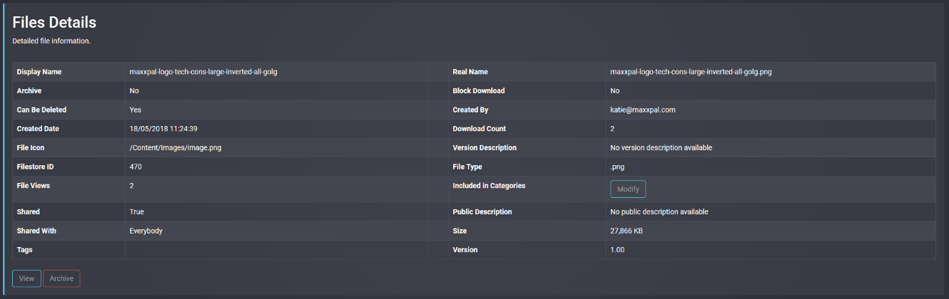 Another view of file management within The X Cloud Platform